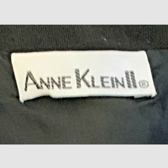 Anne Klein II Lined Wool Sheath Dress Short Sleeve Black Sz 8/10 LBD #217K - Picture 6 of 8
